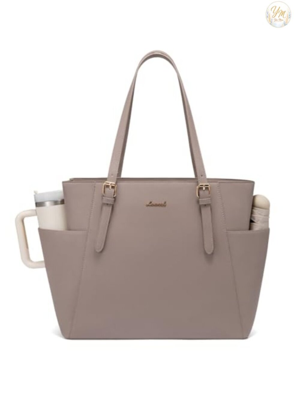 Women's Leather Laptop Tote Bag 15.6 Inch Work Briefcase Shoulder Bag